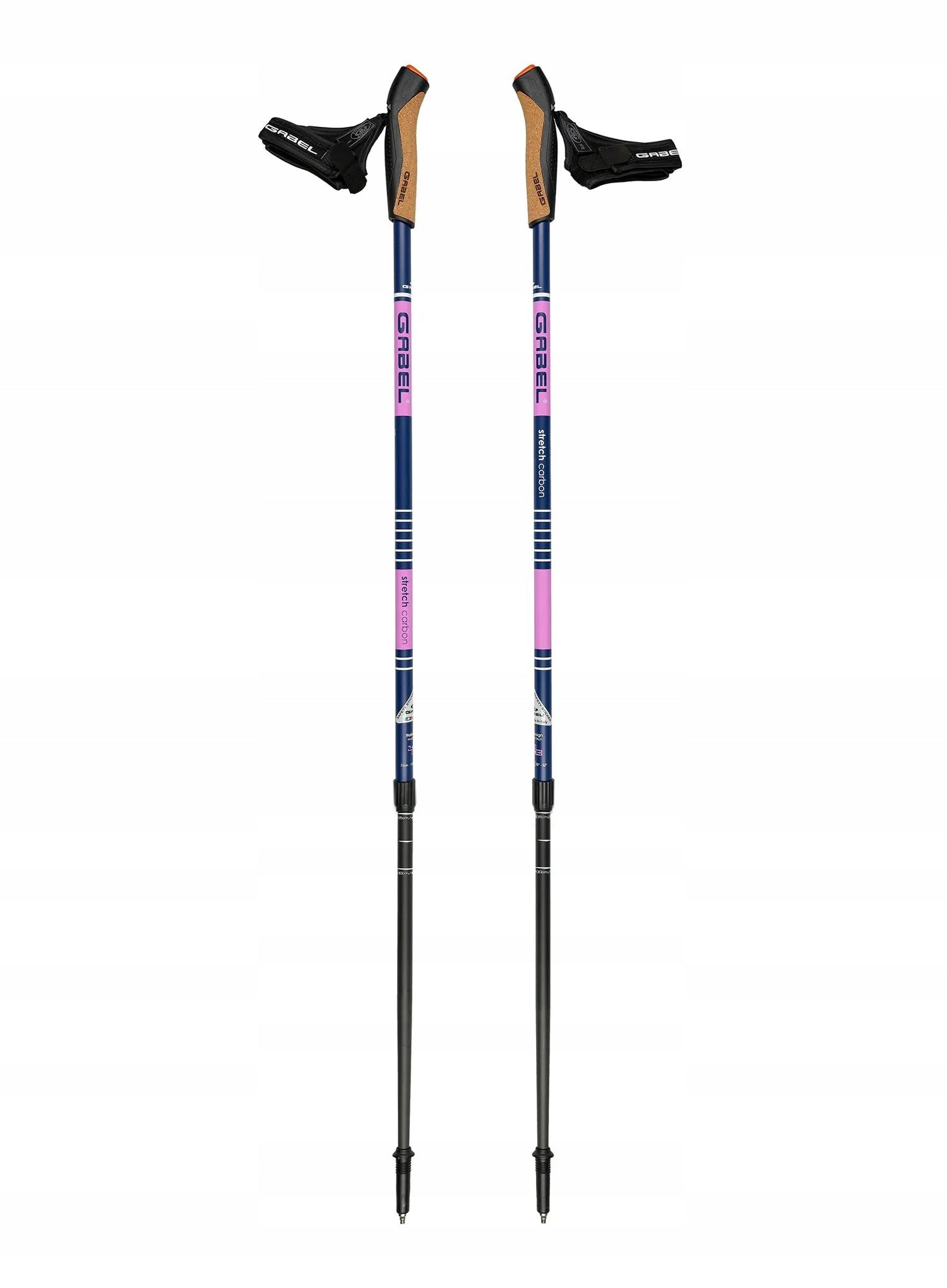 Gabel Stretch Carbon Nordic walking poles - lilac