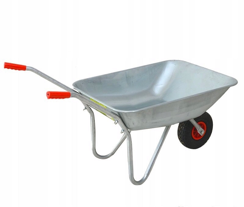 Galvanized garden wheelbarrow – light, solid, pumped wheel Manufacturer code GTO