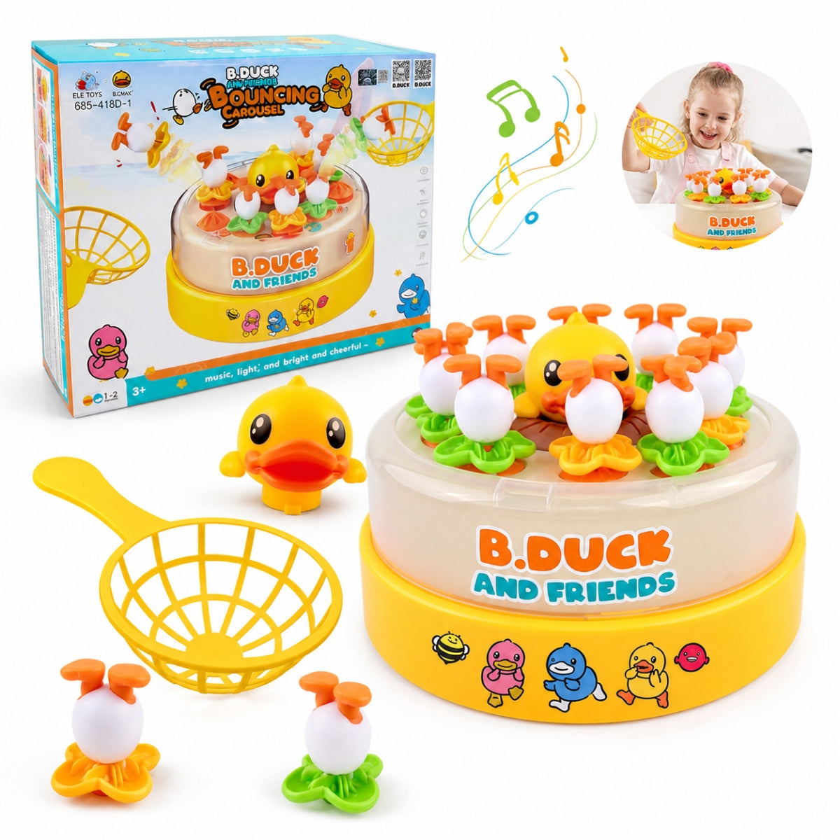 Game Bounce Catch Duck Pop Up Jumping Interactive Educational Game 2026 NEW