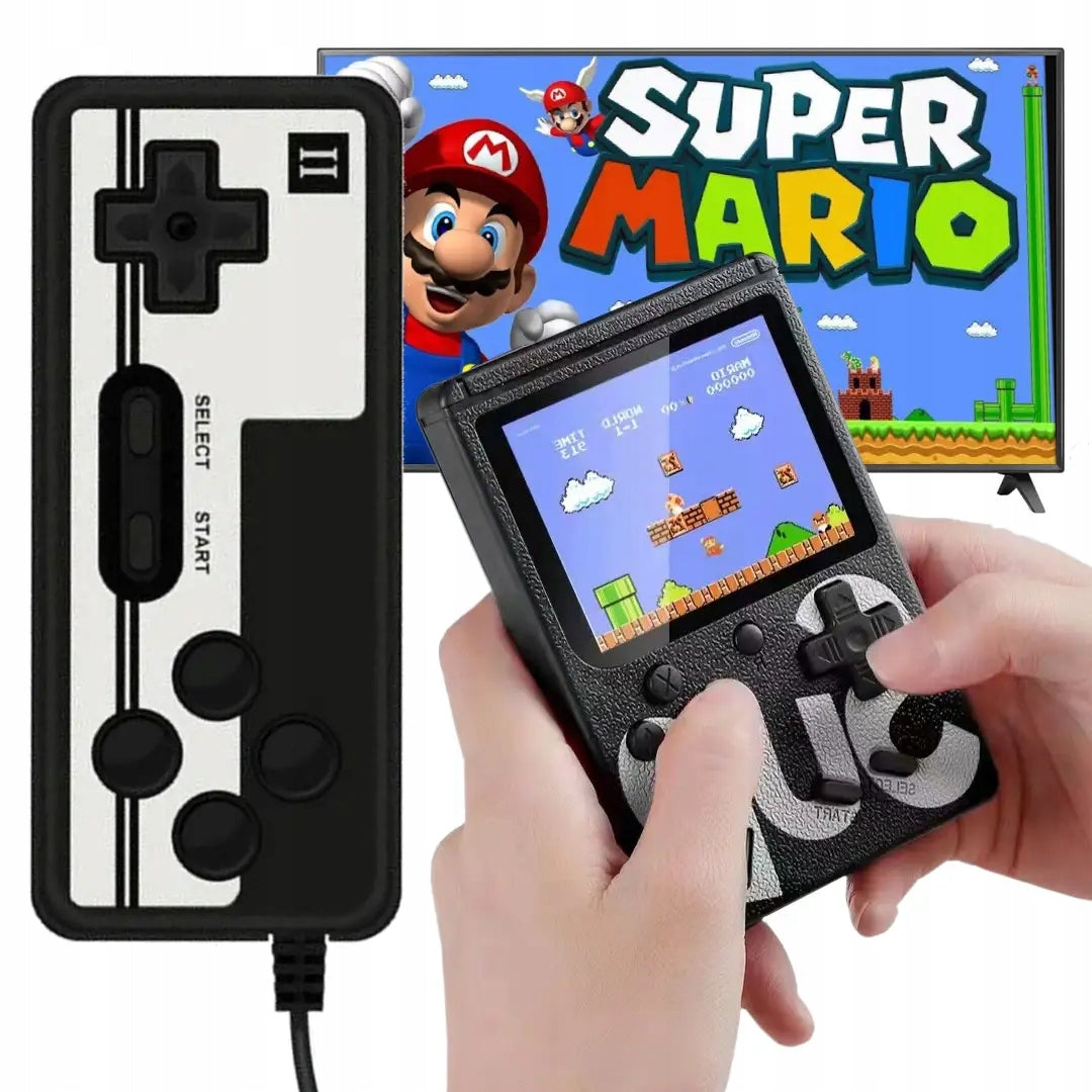 Game Boy Mini Console Retro Portable 400 Games for TV + PAD for 2 People Manufacturer code MINI KONSOLA DO GIER 2 Graczy