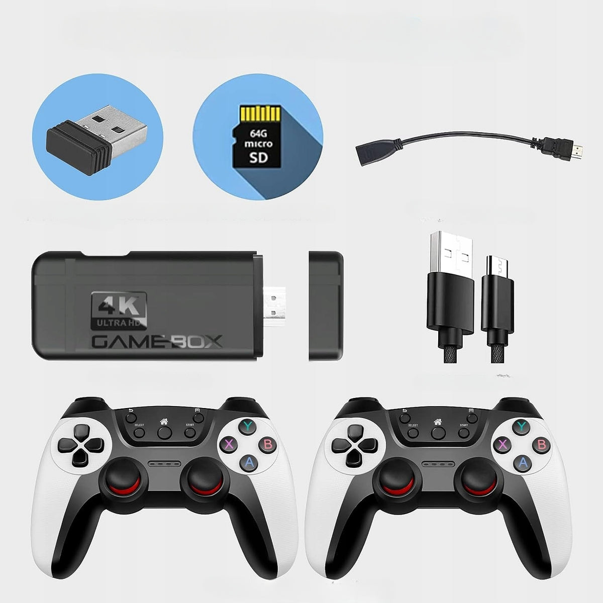 Game Console Over 20 000 Classic Games Wireless Controllers Brand no brand
