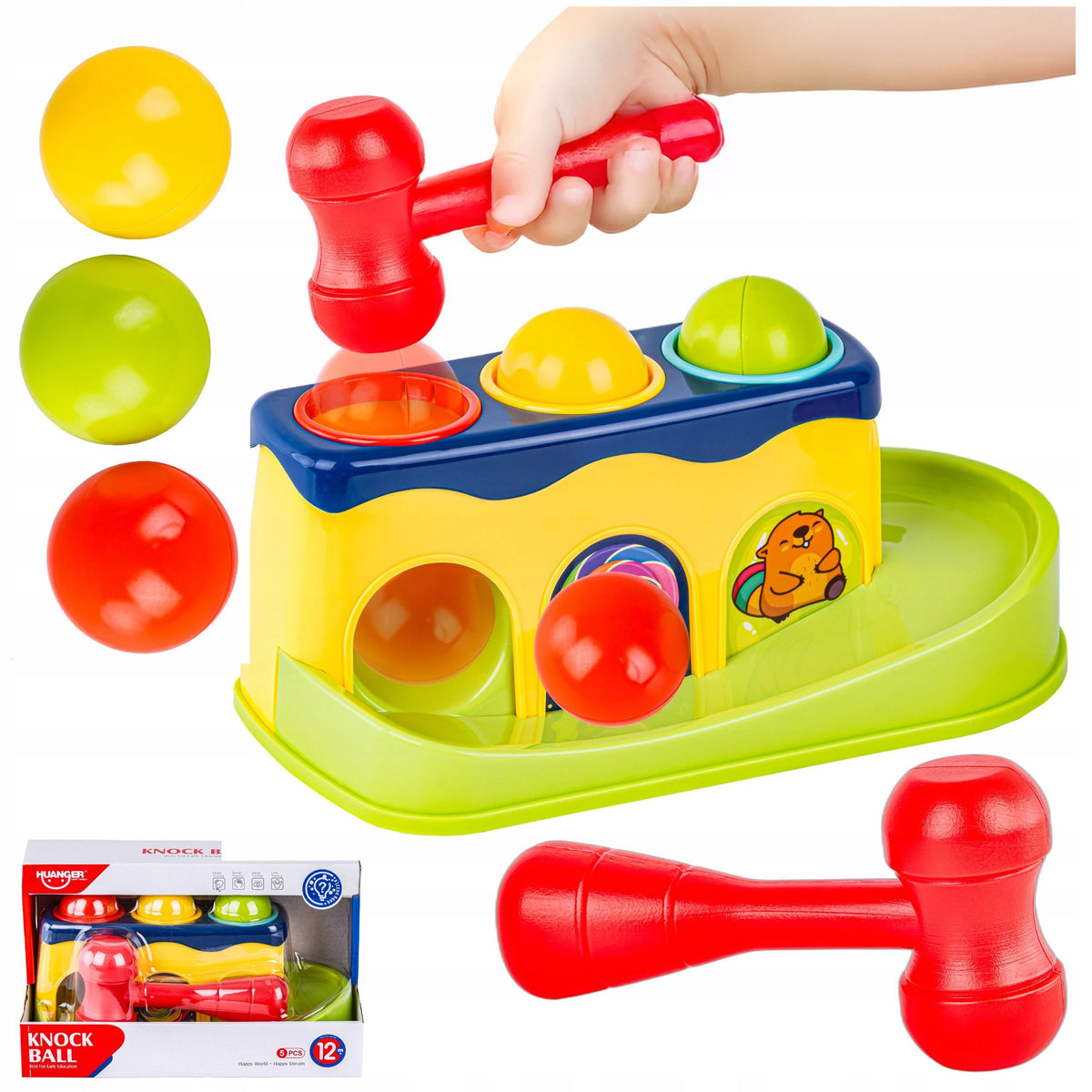 Game HAMMERING BALL Hammer EDUCATIONAL ARCADE TOY for Kids