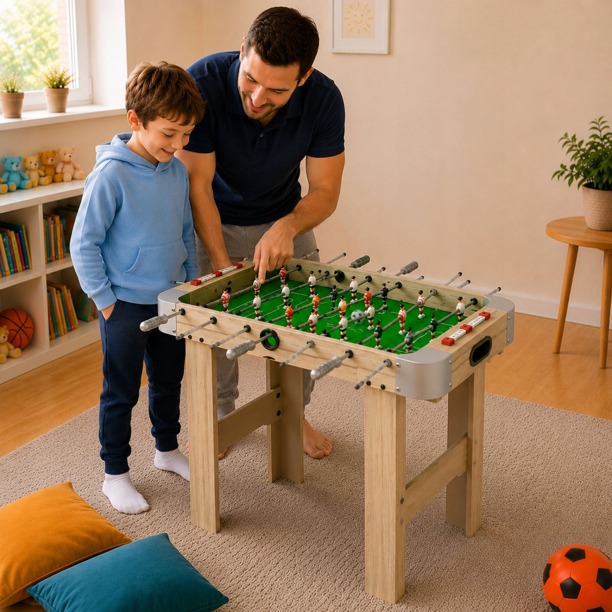 Game Table football on frame 70cm wooden football for children 3+ Brand LittleKingdom