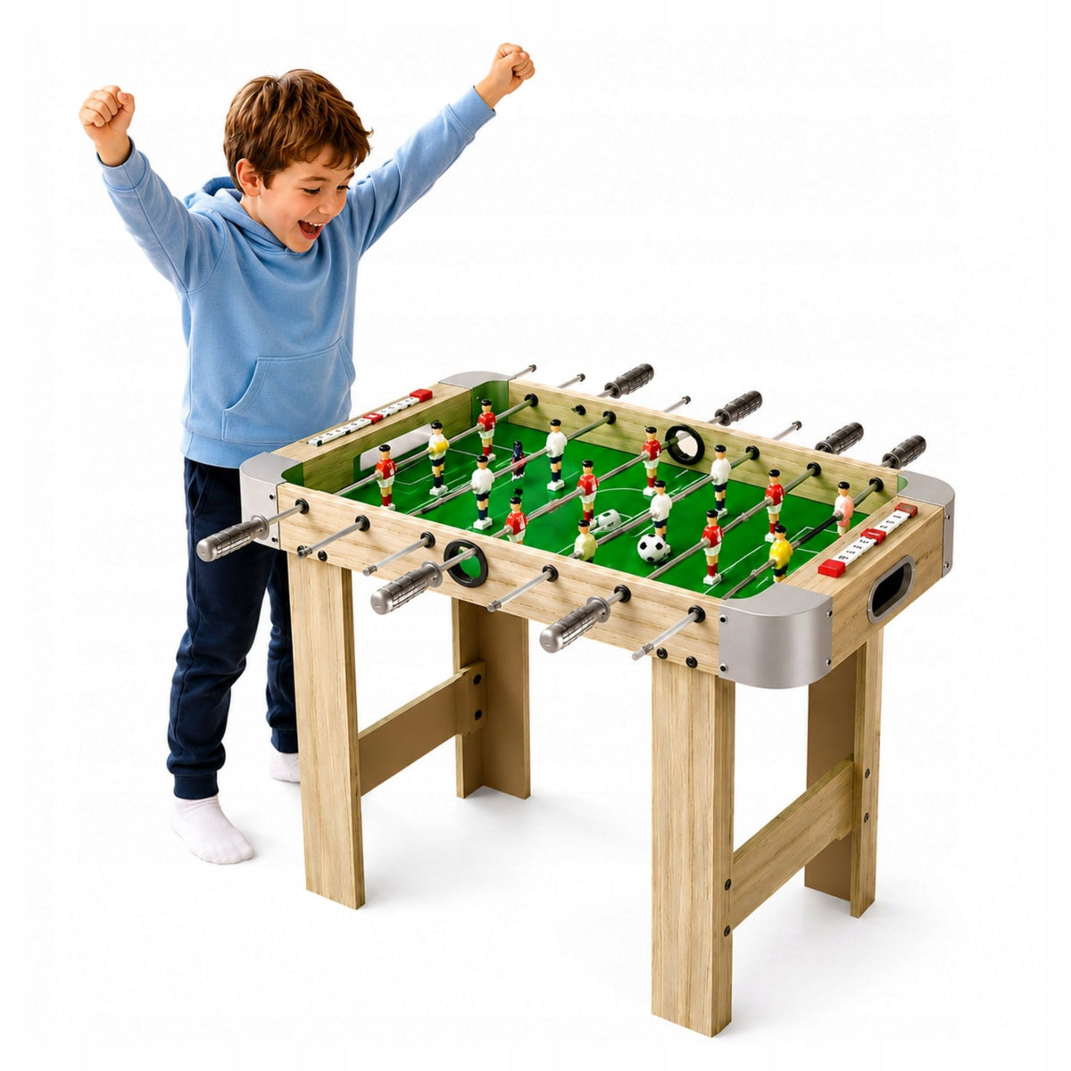 Game Table football on frame 70cm wooden football for children 3+