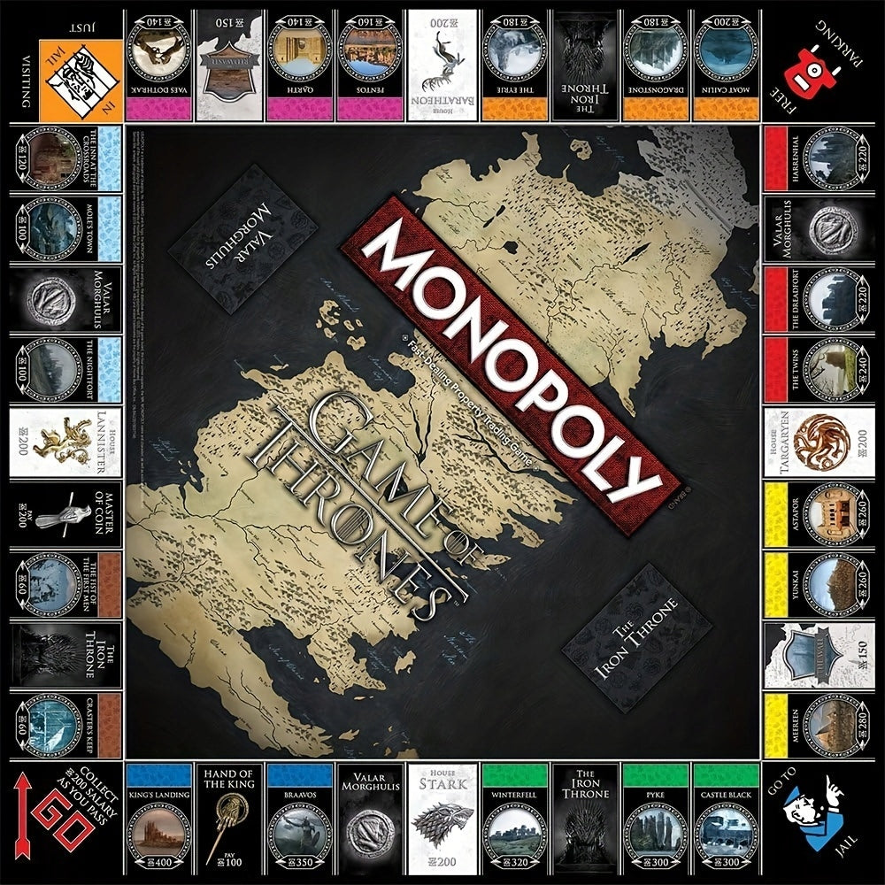 Game of Thrones Monopoly Deluxe Edition - Premium Party Board Game Manufacturer code liyqqao