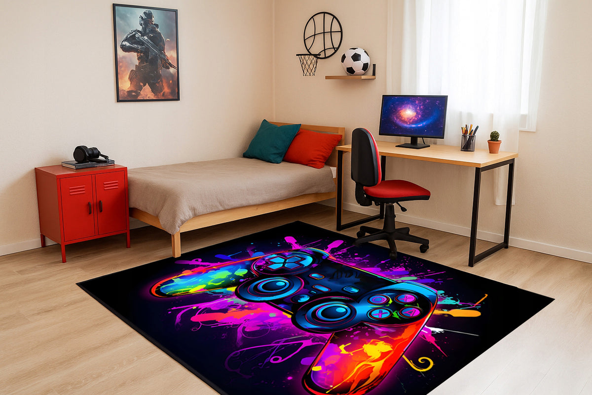 Gaming Rug 160x220 Player Mat Under Chair Non-Slip Color Pad Packaging status original