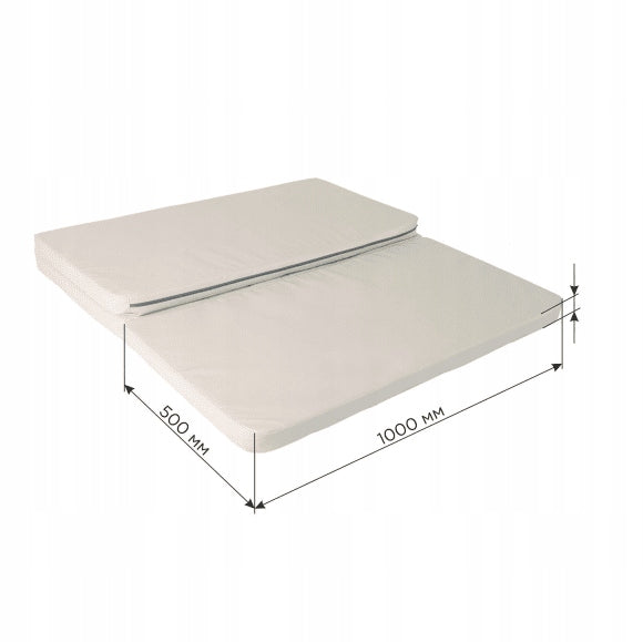 Gamma Gymnastic Mattress 150 x 100 x 10cm Folding 3-Piece for Exercise Brand Małpiszon