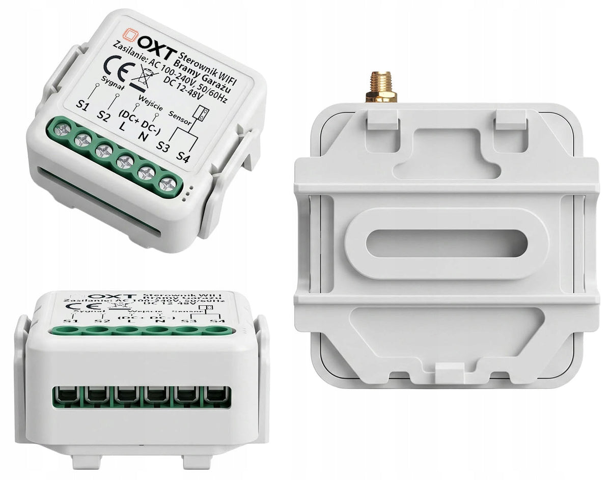 Garage Gate Controller with Sensor 5m and Antenna 1m AC/DC WiFi TUYA Module OXT Manufacturer code T211G