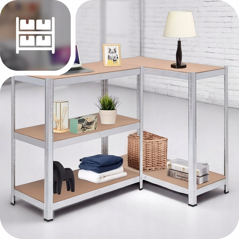 Garage Storage Rack PROFILE 0,63mm STABLE 5 Shelves Up to 875KG 180x90x40 Manufacturer code 2x REGAL MAGAZYNOWY METALOWY 180x90x40