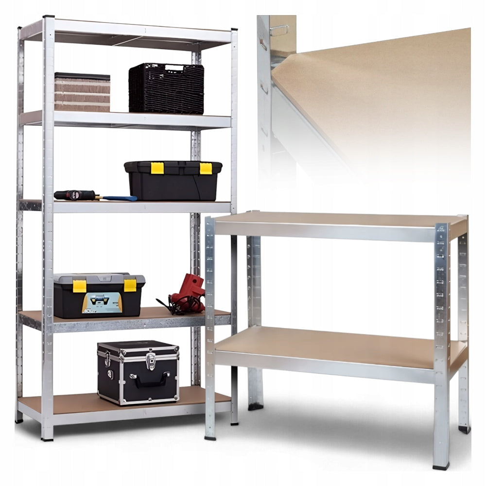 Garage Storage Rack PROFILE 0,63mm STABLE 5 Shelves Up to 875KG 180x90x40