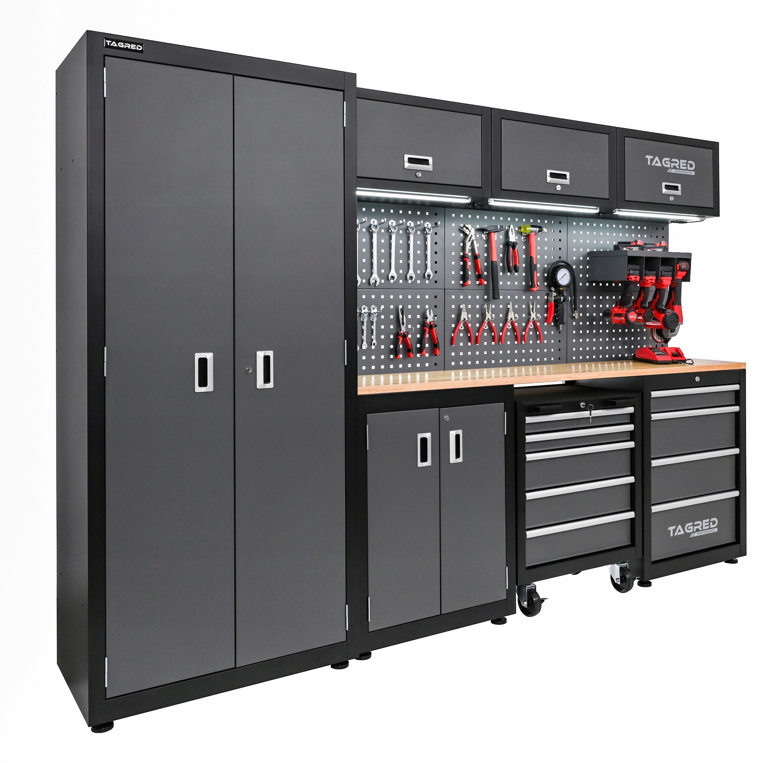 Garage and workshop furniture TAGRED PERFORMANCE TA198A 260 cm LED