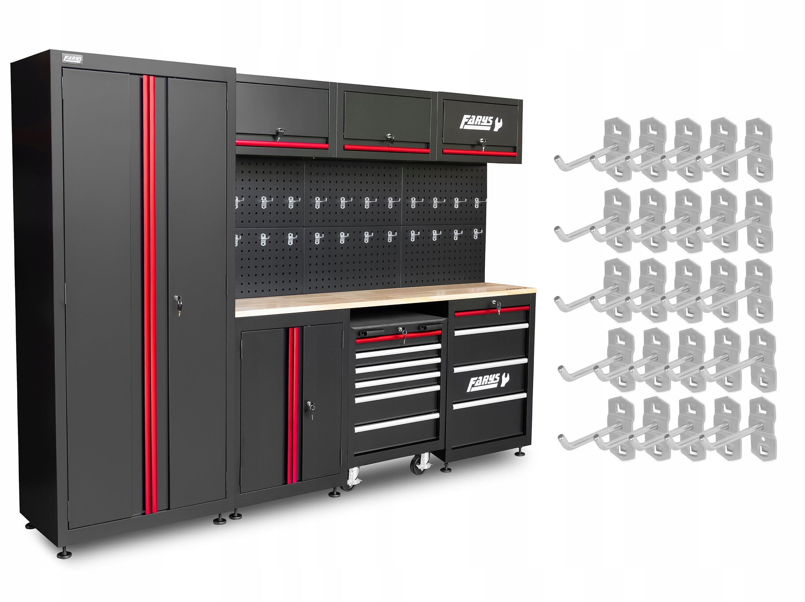 Garage furniture Workshop shelving cabinet for garage FR4113 HOOKS FREEBIE Manufacturer code FR4113