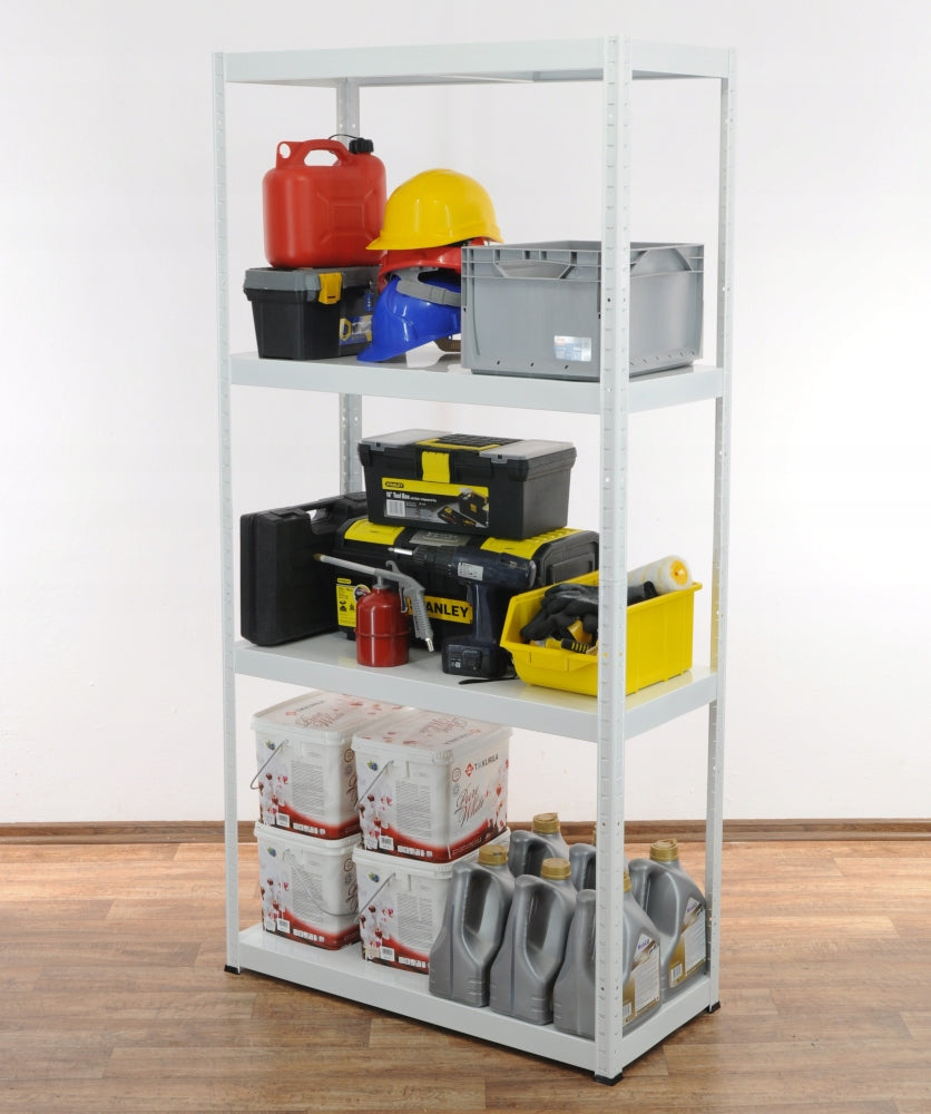 Garage rack metal shelves 180x120x40 100 kg/p warehouse white Manufacturer Wamar-Sosenka