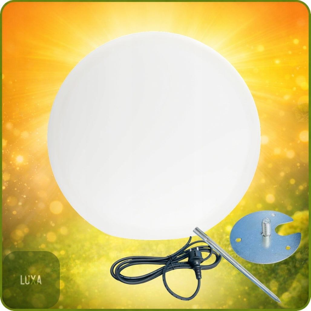 Garden Ball E27 30cm ABOVE GROUND TERRACE for LED HAMMERED Outdoor 230V Thread type E27