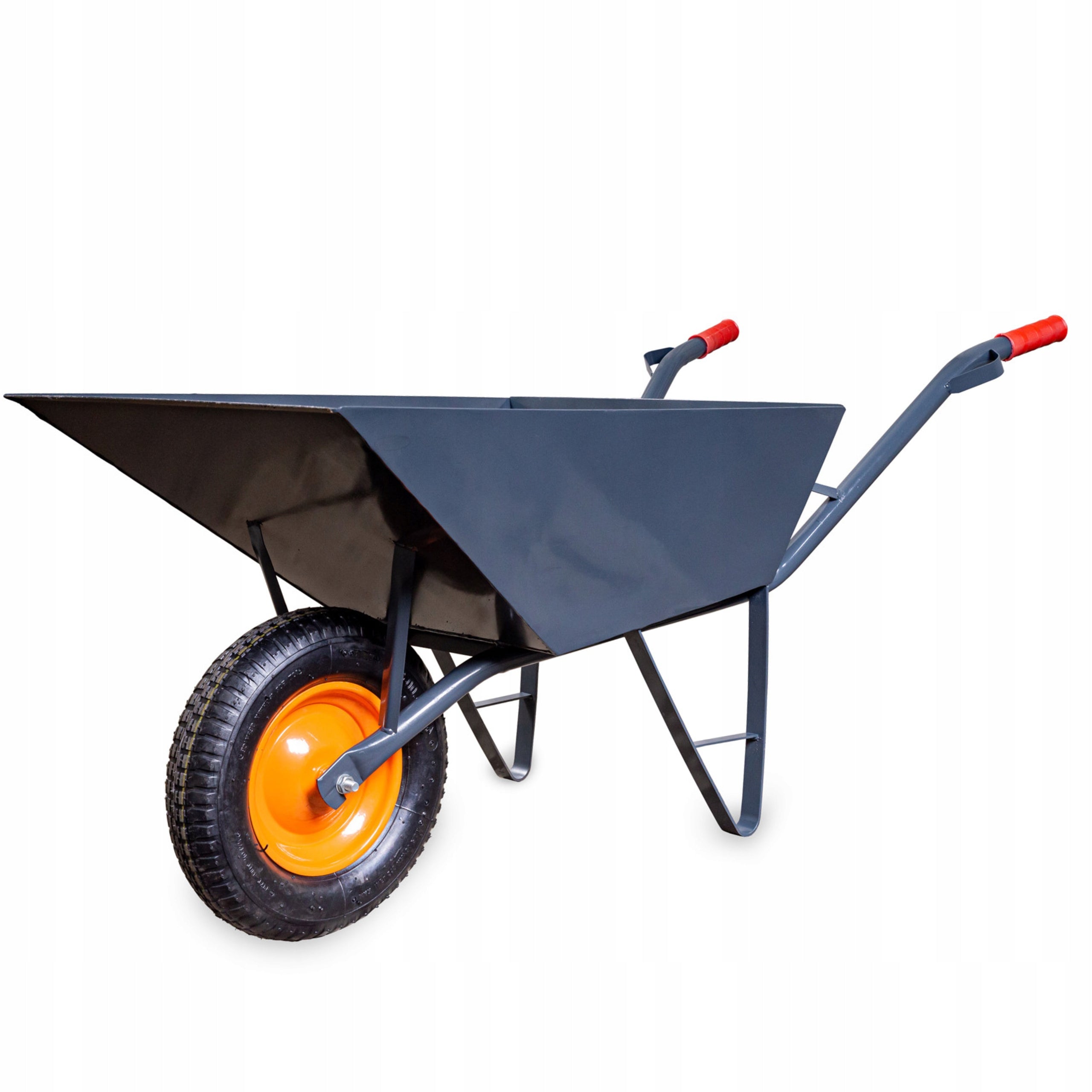 Garden Construction Wheelbarrow Up to 250 kg, Welded Steel Sheet 2mm 90L Skiva Packaging status original