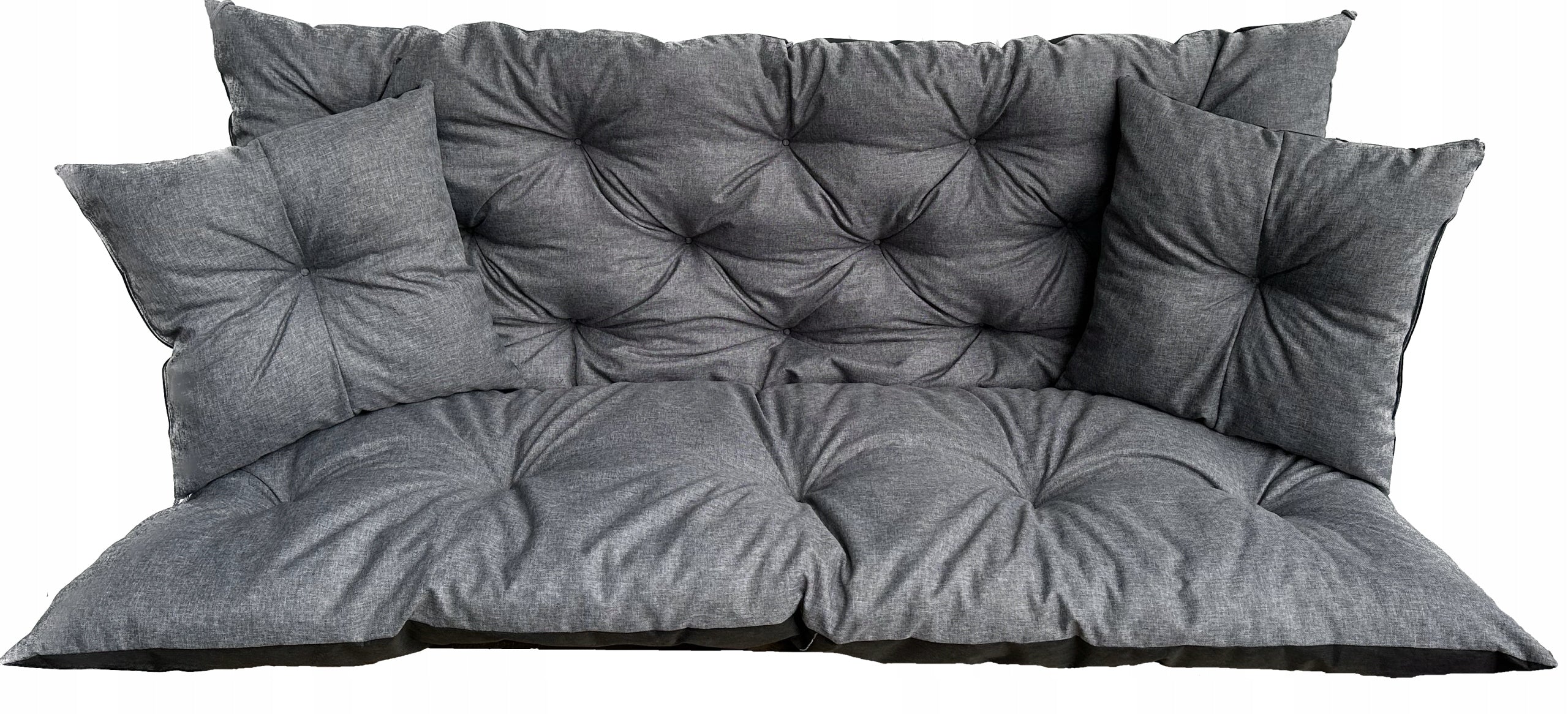 Garden Cushion for Bench Swing 180x60x50 Waterproof Imitation Linen Packaging status original