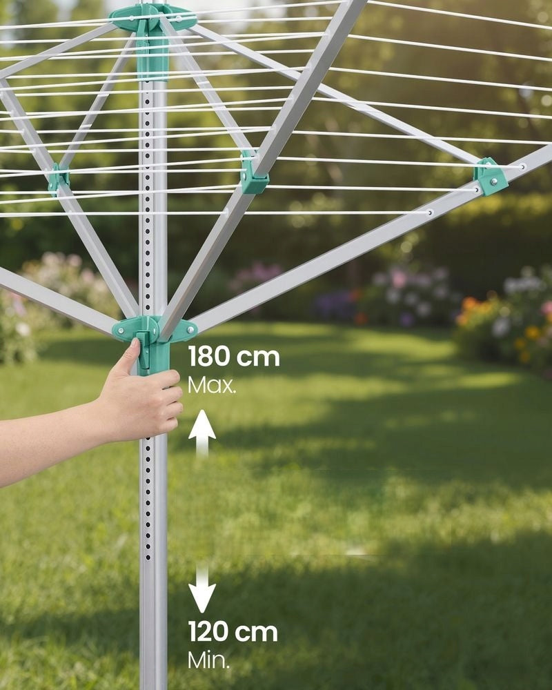 Garden Dryer for Backyard Laundry Adjustable Vertical Spacious Brand Songmics
