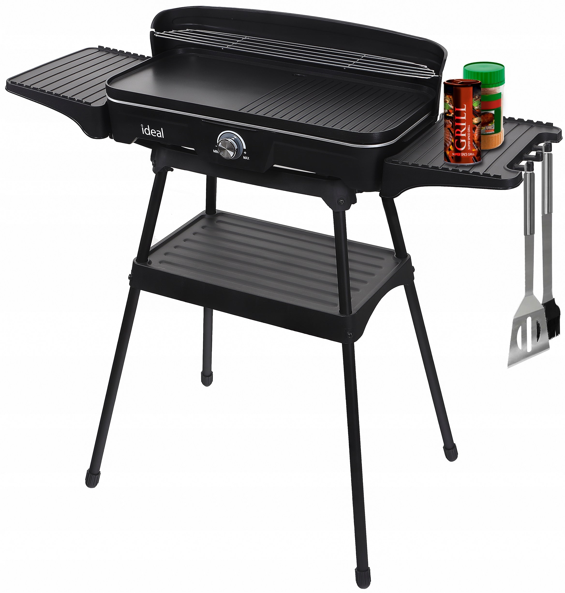 Garden Electric Grill Large 5in1 Standing Table Folding Smokeless IDEAL Brand IDEAL