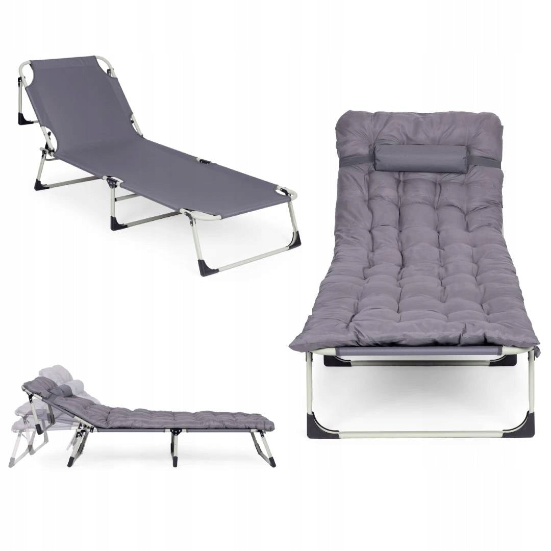 Garden Fishing Lounger Folding Mattress Cushion Adjustable Durable