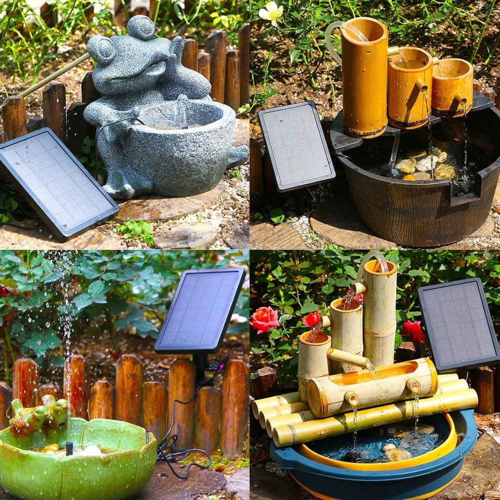 Garden Fountain Solar Pump Outdoor Fountain Automatic For Lake Power 5 W