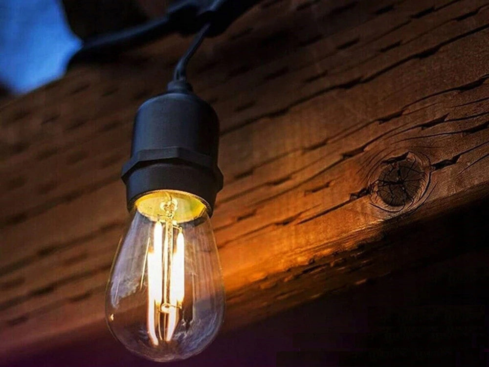 Garden Garland Light 15m+16x LED Bulbs 1W Outdoor Waterproof Number of light points 11 - 20