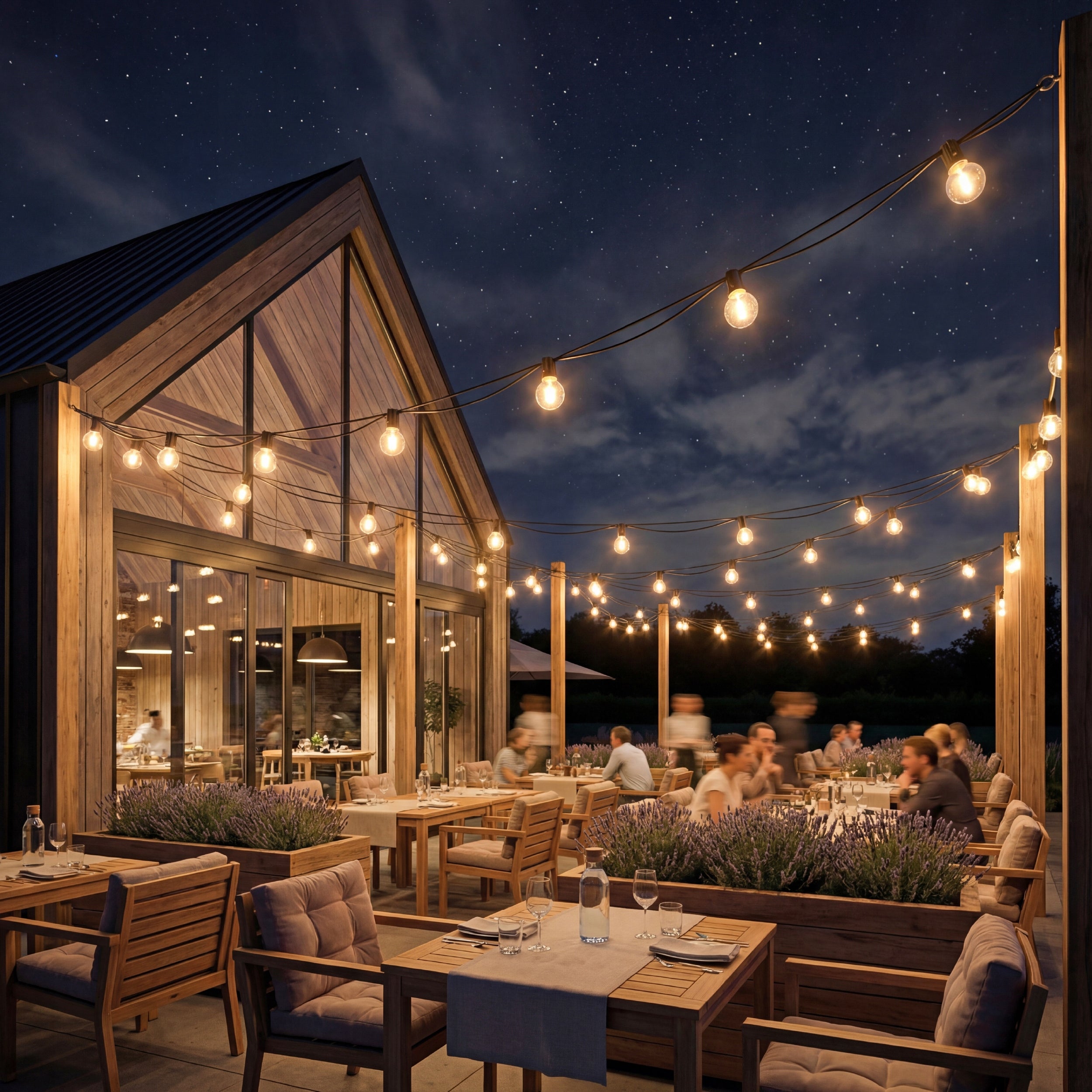 Garden Garland Light 20M 20X LED Bulb 1W Chain + freebie 2X E12 Number of light points 11 - 20