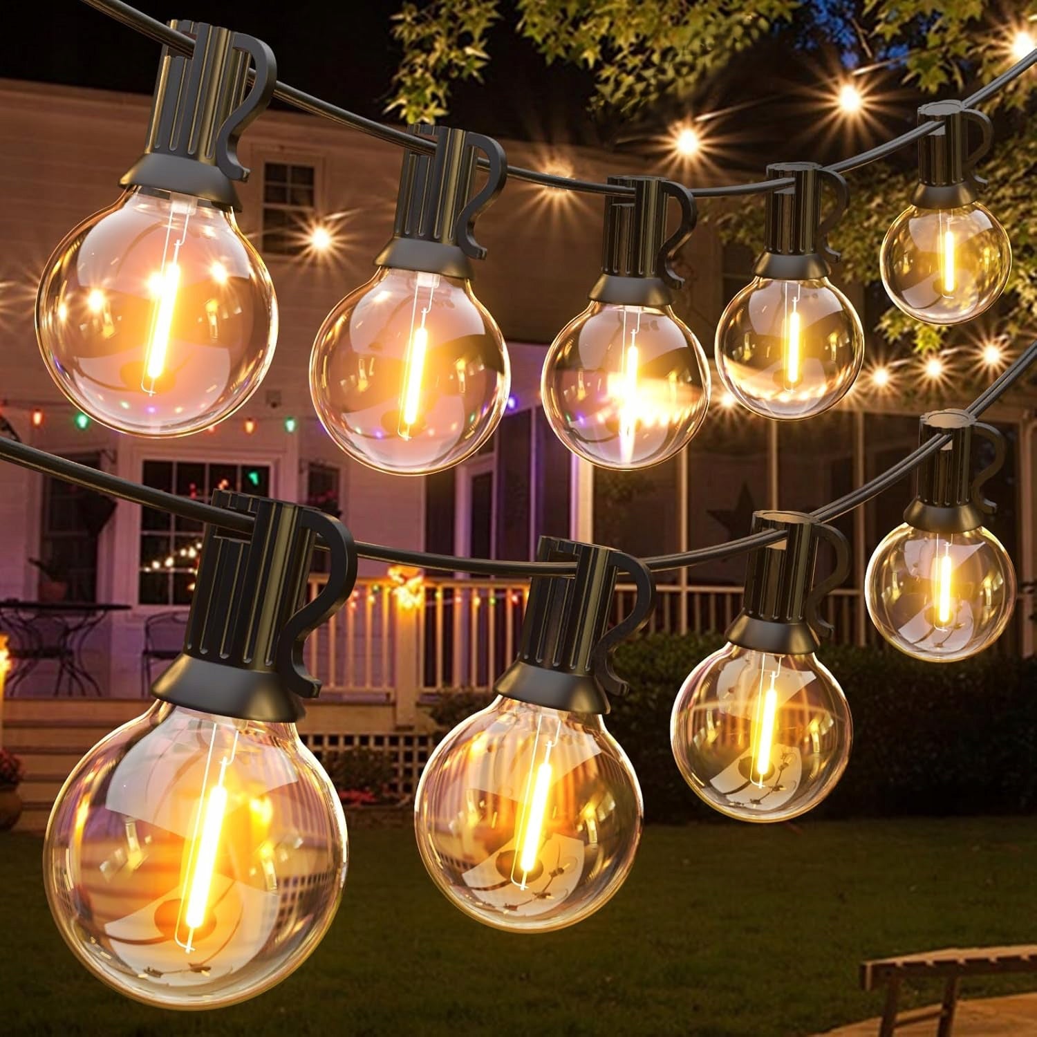 Garden Garland Light 20M 20X LED Bulb E12 + 2 Additional Bulbs Packaging status original