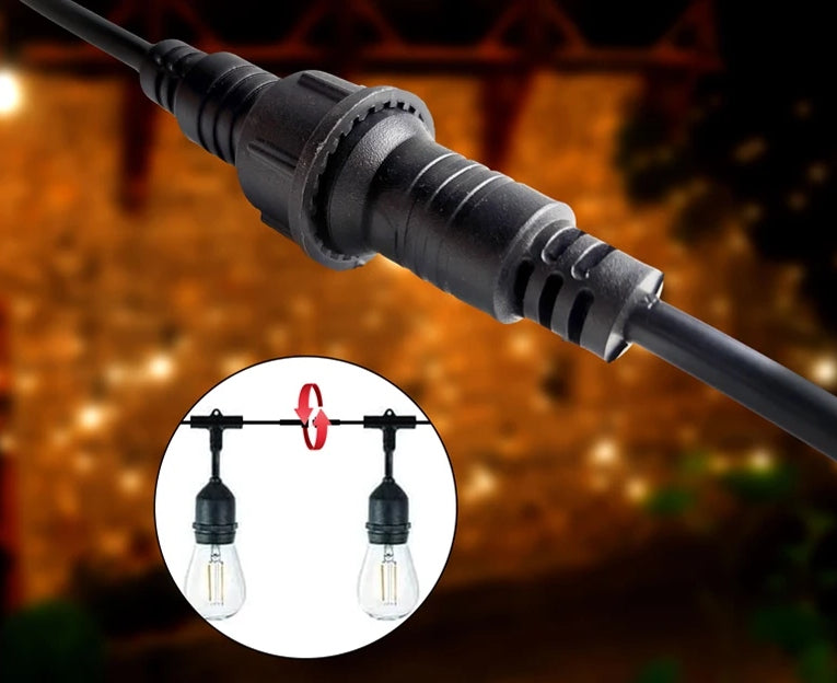 Garden Garland Light Chain Outdoor Waterproof 30x Bulbs 30m Manufacturer code Girlanda ogrodowa 30m świetlna 30xled e27