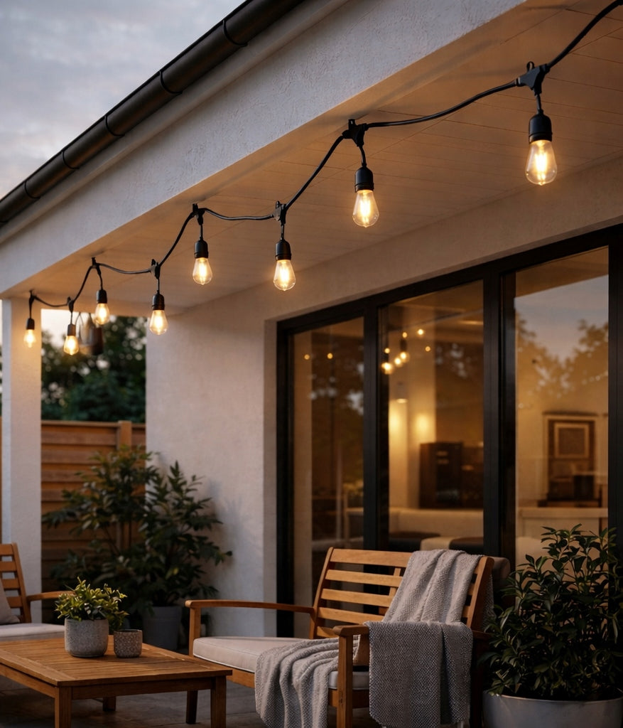 Garden Garland Outdoor Light Chain 10m + 10x LED Bulb E27 Manufacturer code 8240
