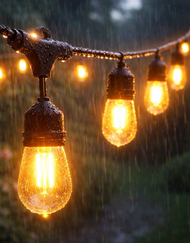 Garden Garland Outdoor Light Chain 10m + 10x LED Bulb E27 Packaging status original