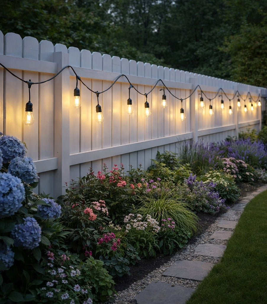 Garden Garland Outdoor Light Chain 30m + 30x LED Bulb E27 Brand SuperLED