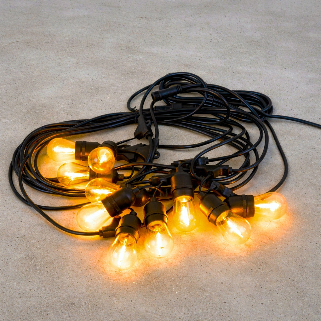 Garden Garland Outdoor Light Chain 30m + 30x LED Bulb E27 Length 3000 cm