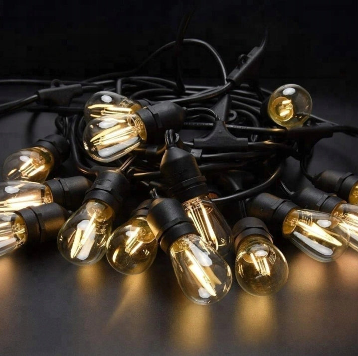 Garden Garland Outdoor Light Chain 30m + 30x LED Bulb E27 Number of light points 21 - 30