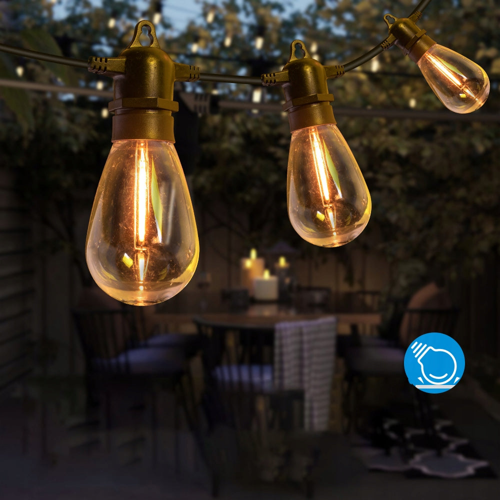 Garden Garland Solar Garden Lights 20m 20x LED Bulb E27 + Remote Control Packaging status original