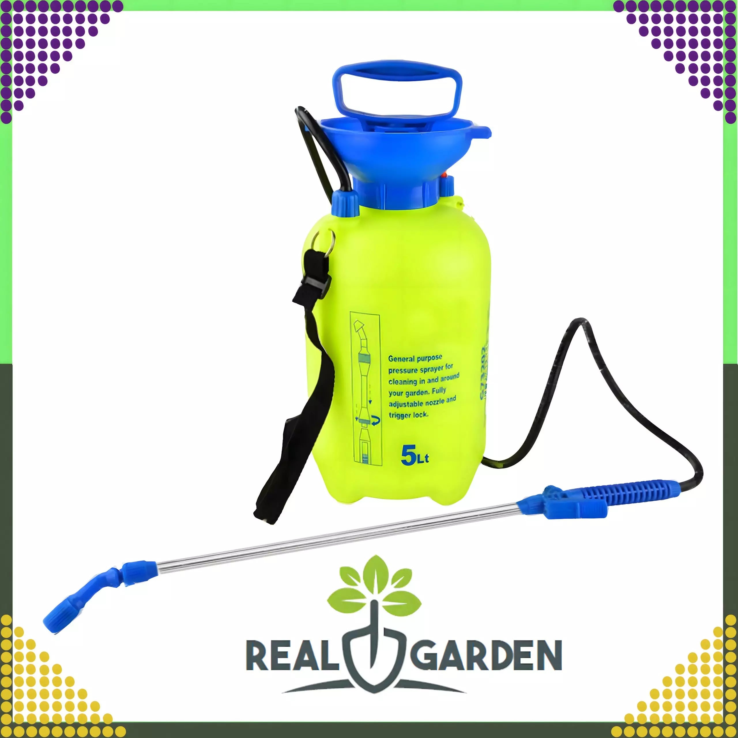 Garden Hand Sprayer 5L Lance and Harness Packaging status original
