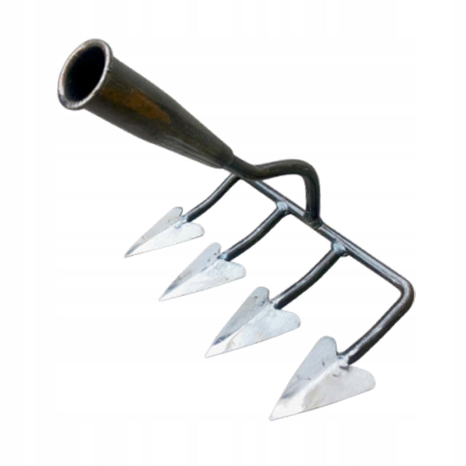 Garden Hoe Efficient Handheld Sturdy Replacement Versatile Compact 4 Teeth Packaging status original