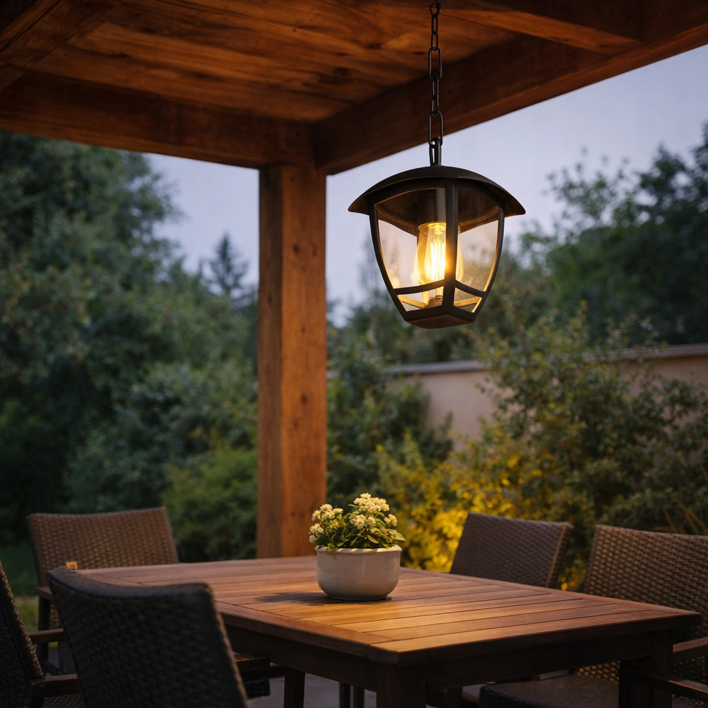 Garden Lamp Hanging Fixture Wall Lamp E27 Outdoor LED Black LANTERN Manufacturer code 5295