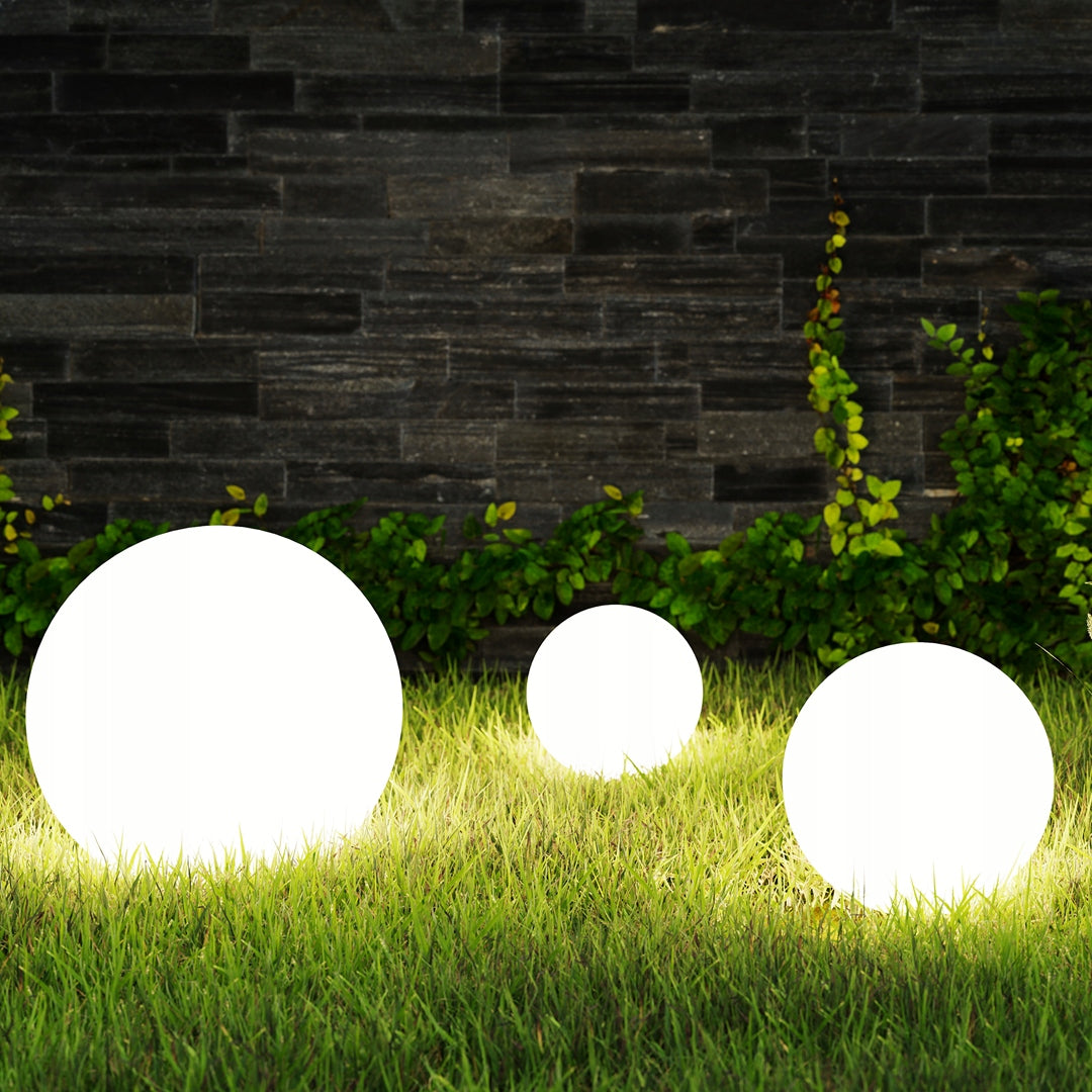 Garden Lamp Outdoor Fixture BALL LEDE27 IP44 White UV Terrestrial 30cm Power supply mains