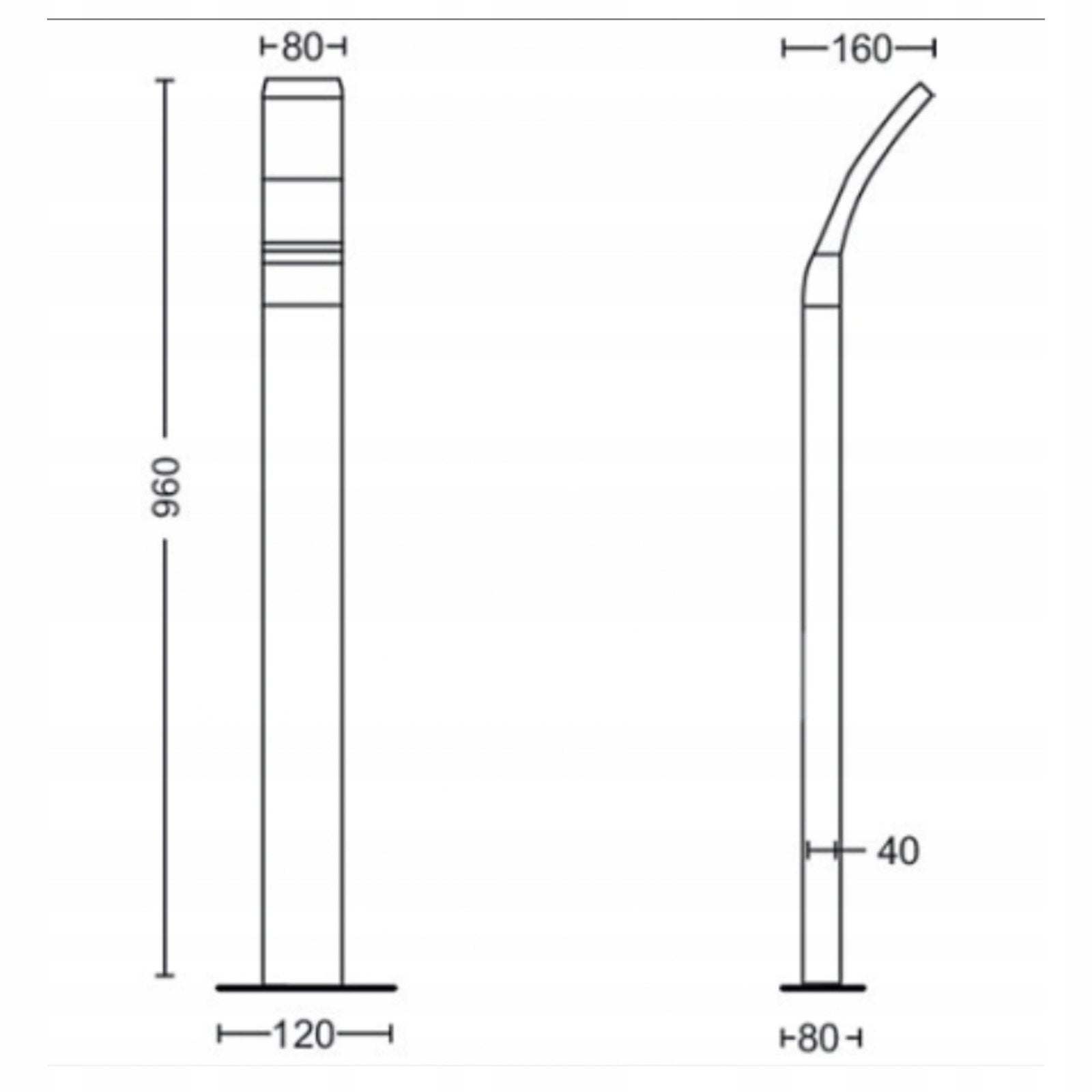 Garden Lamp Outdoor POST 96cm LED 12W 1200lm 4000K IP44 Philips Packaging status original