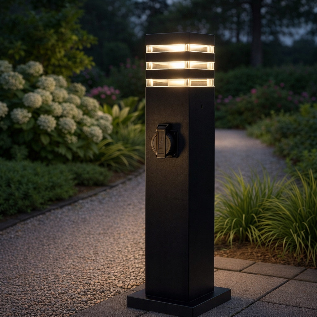 Garden Lamp Outdoor Post E27 LED 60 cm + socket 230V Manufacturer code 8001