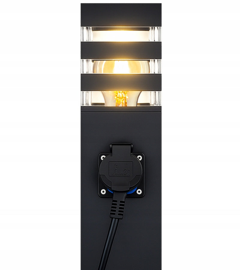 Garden Lamp Outdoor Post E27 LED 60 cm + socket 230V Product height 60 cm