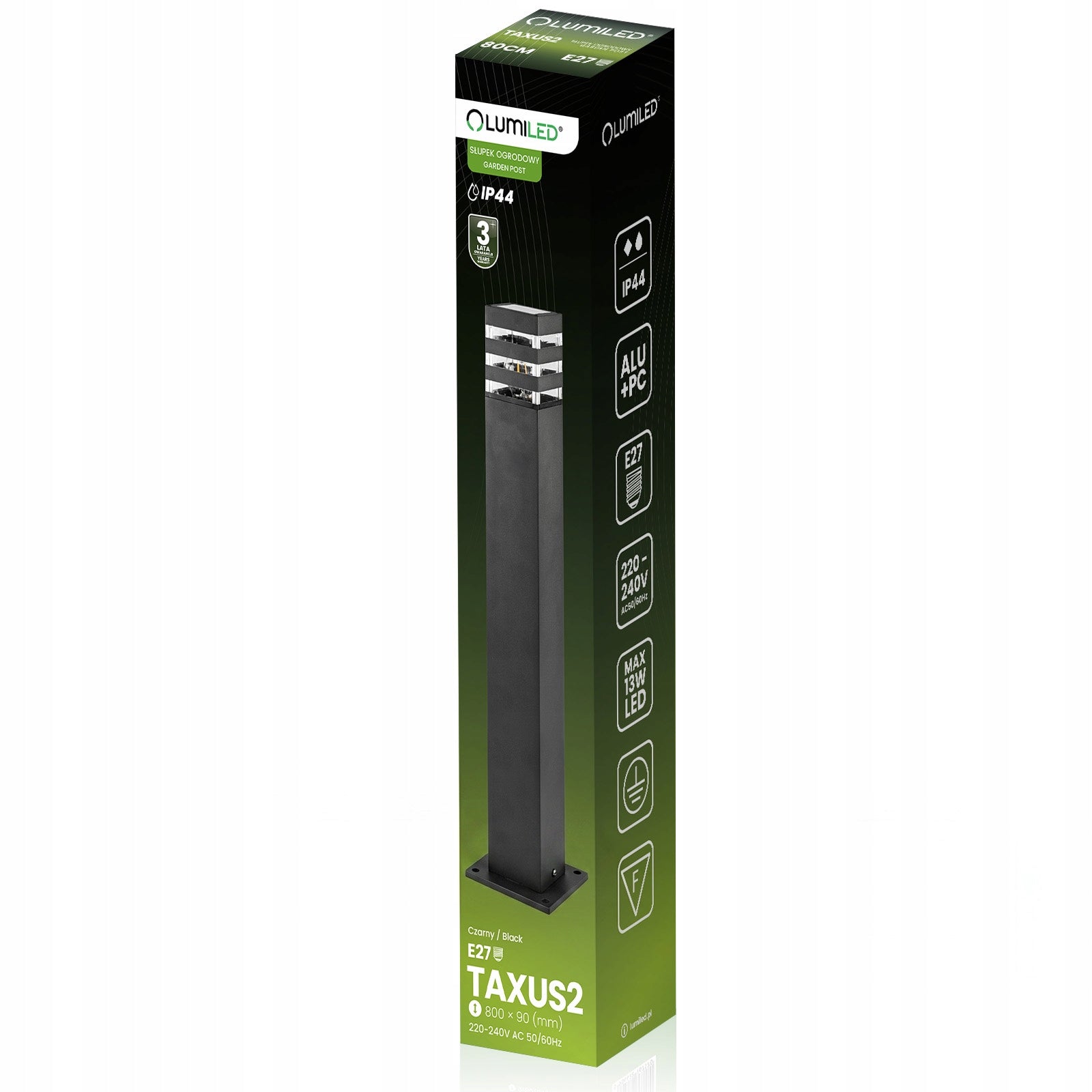 Garden Lamp Outdoor Standing Post E27 LED Fixture 80cm Aluminium Manufacturer code 767570 Lampka Oprawa Oświetleniowa do Ogrodu