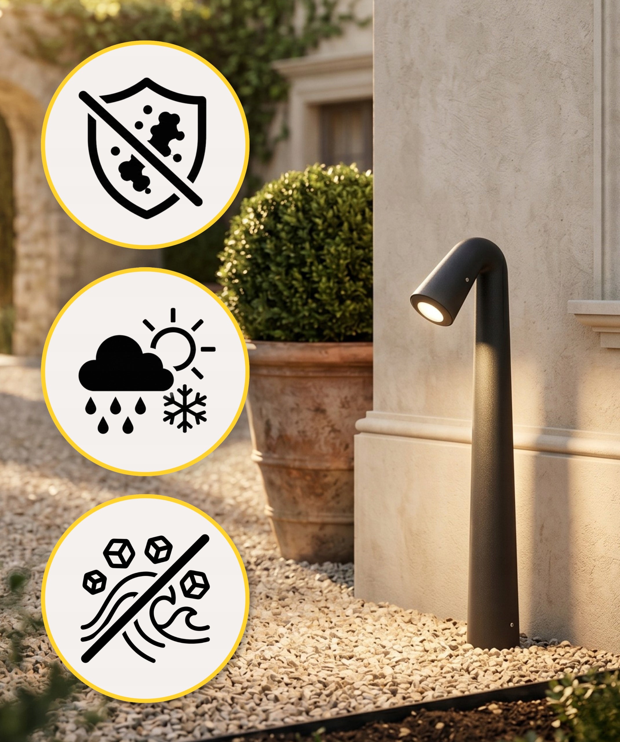 Garden Lamp Post LED G9 1,7W 4000K 450 mm IP67 STEVEN Fumagalli Thread type G9