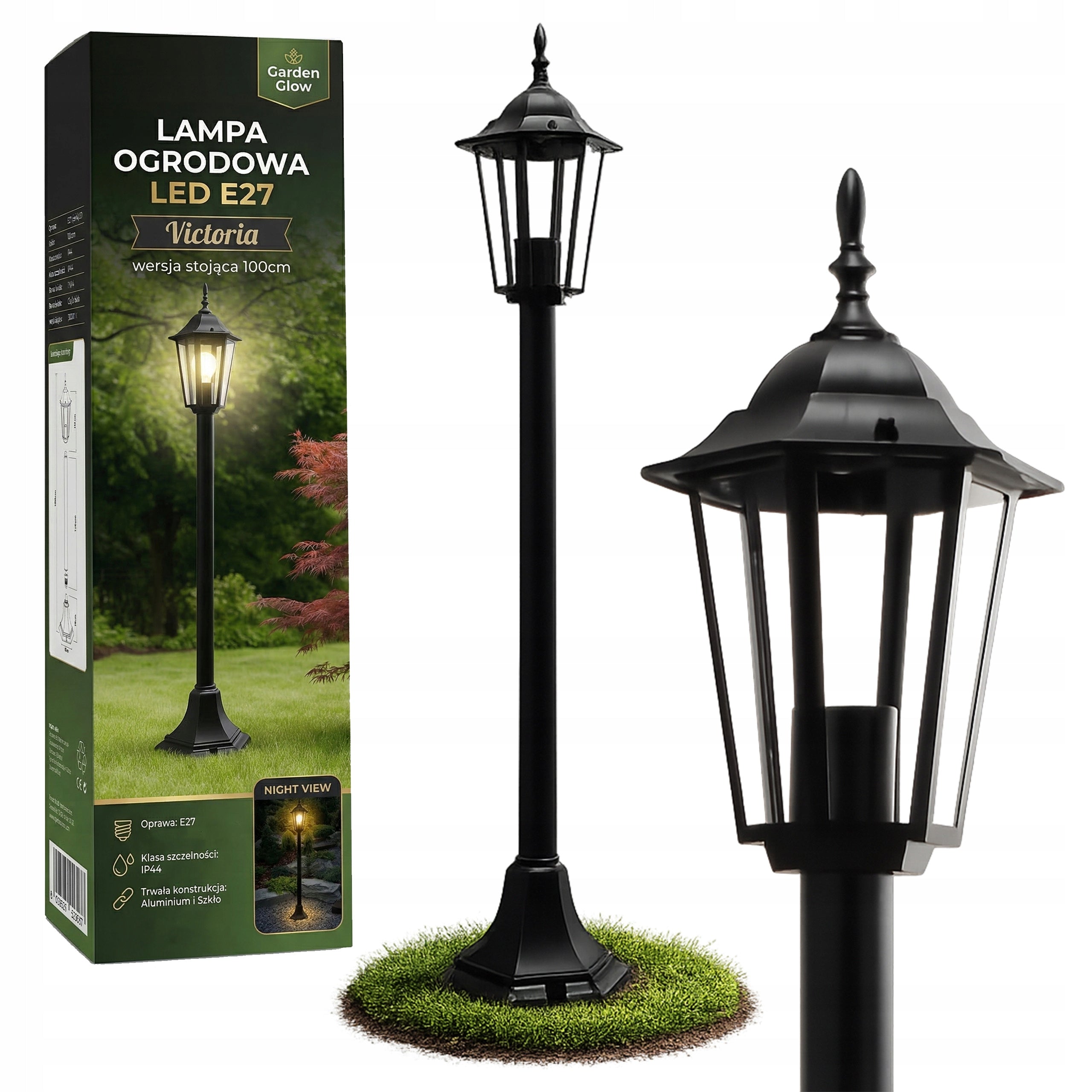 Garden Lamp Standing Post 100cm Outdoor E27 LED POLE