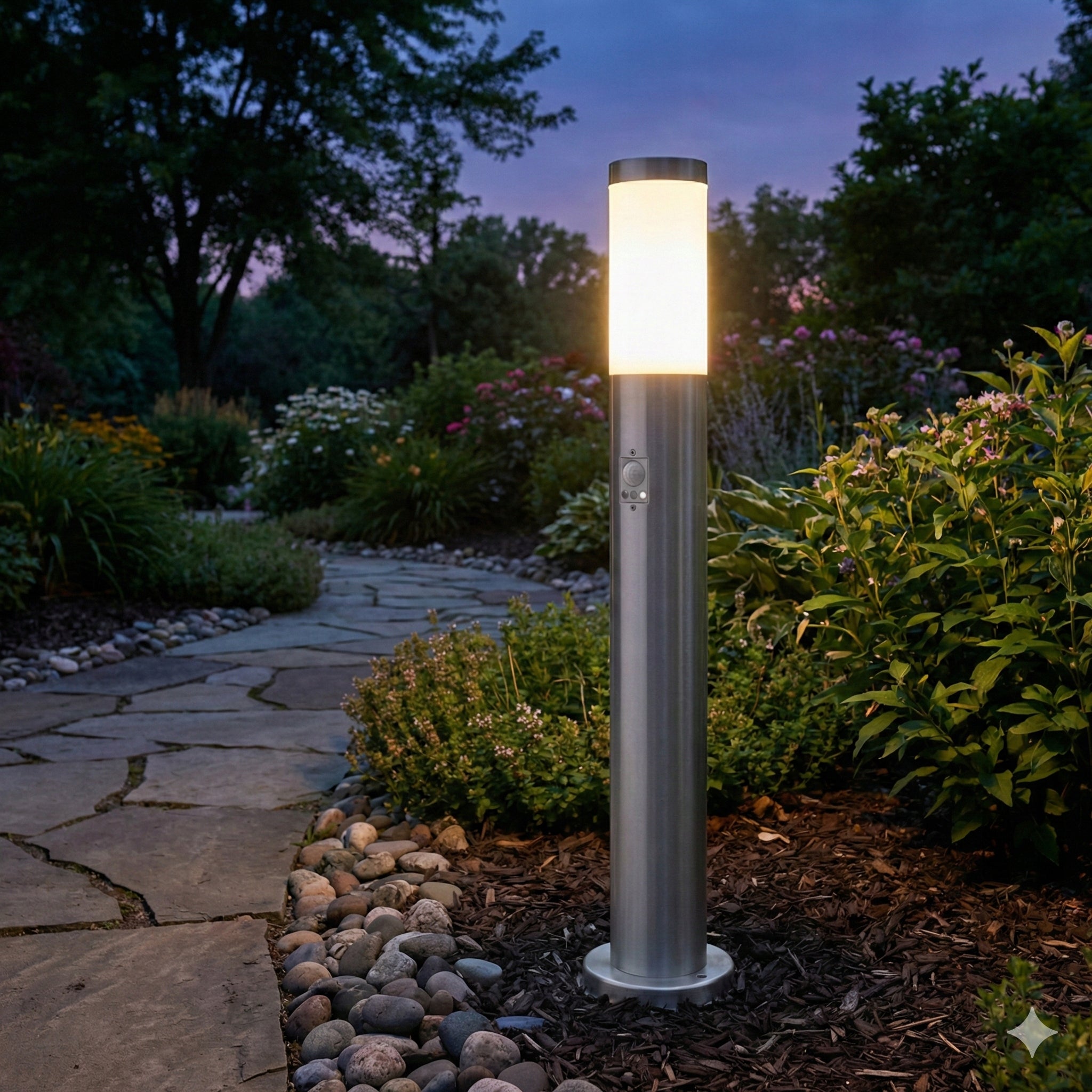 Garden Lamp Standing Post 65cm Outdoor MOTION SENSOR E27 LED Brand Masterled