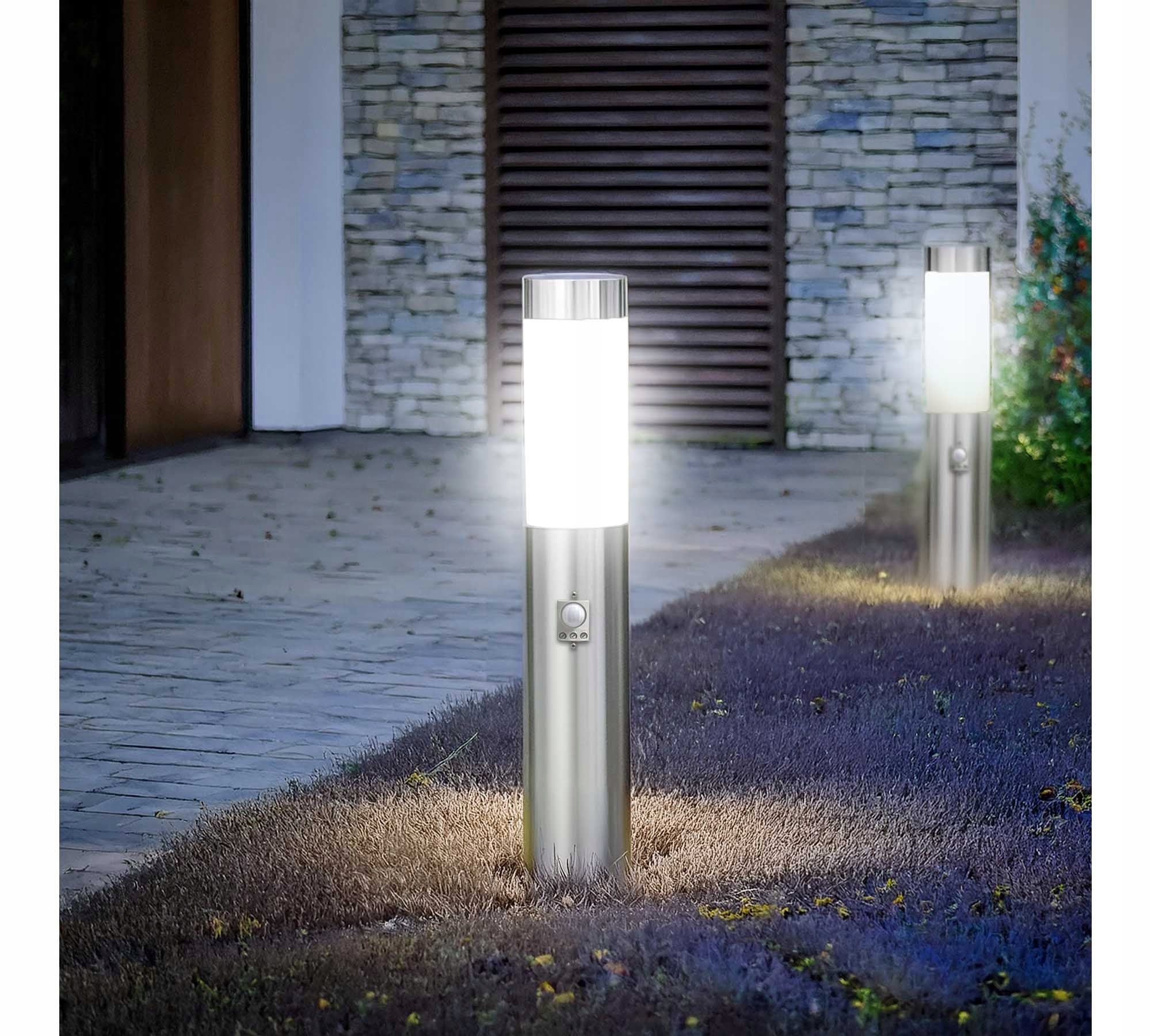 Garden Lamp Standing Post for LED E27 Outdoor 45 cm Motion Sensor Power supply mains