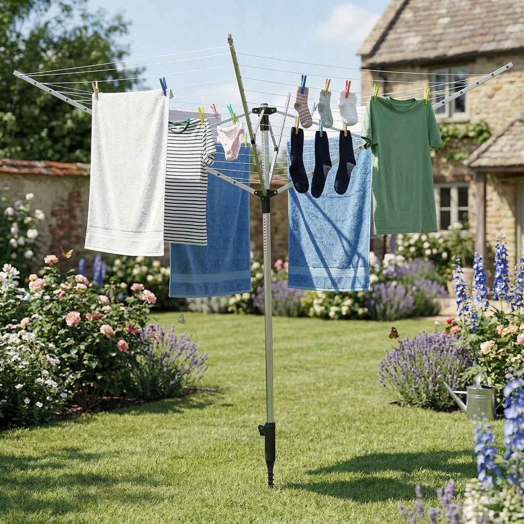 Garden Laundry Dryer Rotating XXL 60m Outdoor Cover Manufacturer code Suszarka na pranie ogrodowa ZEWNĘTRZNA Świder