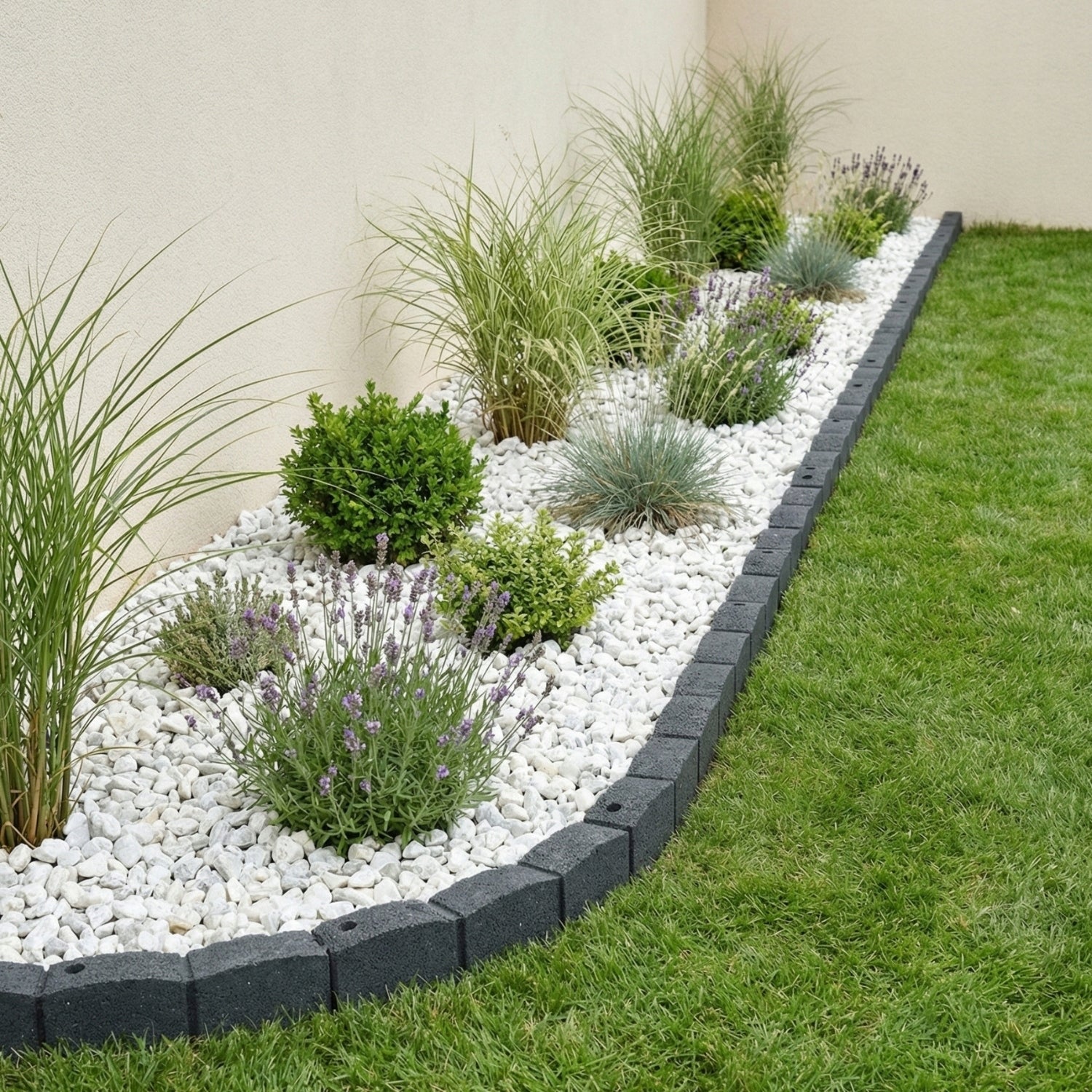 Garden Lawn edging 4,8m Palisade Cube Massive Border Curb Manufacturer code EF5000078X4