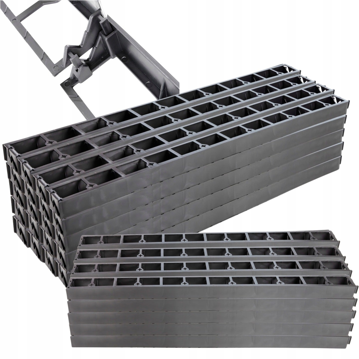 Garden Lawn edging Plastic 4,5cm 45mm 10m + 40 Anchors Manufacturer code 50cm 10MB + 40 kotew