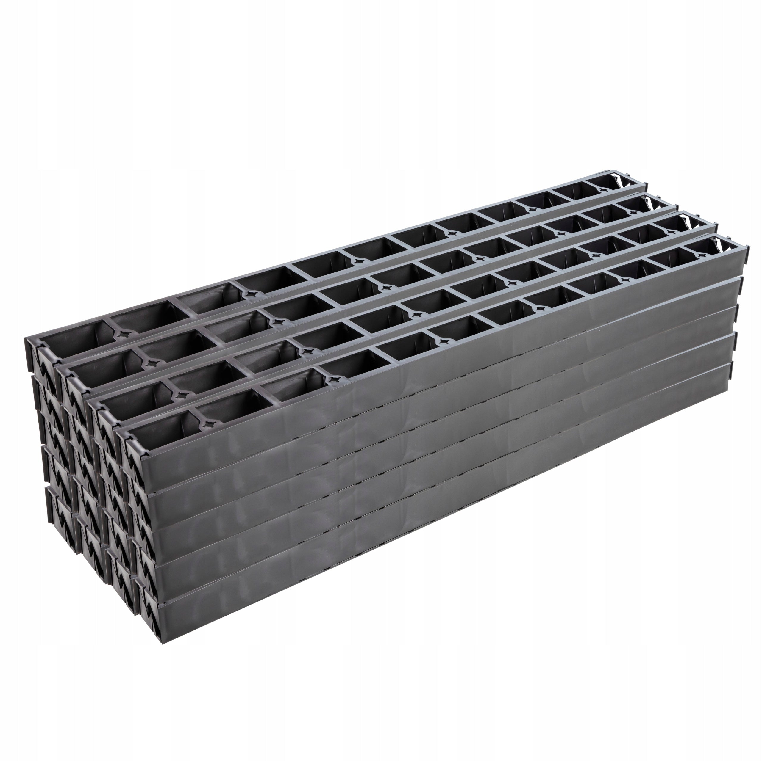 Garden Lawn edging Plastic 4,5cm 45mm 20m + 80 Anchors Product height 4.5 cm